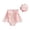 Pink, variant on Baby Girl Swimwear One Piece Ruffle Long Sleeve Swimsuit Romper Rash Guard with Hat Set Toddler Pink 6 Months-12 Months