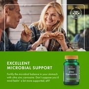 Swanson Zinc Carnosine (PepZin GI) - Natural Supplement Promoting Gastric Health & Digestive Support - Supports Microbial Balance in the Stomach - (60 Capsules)