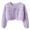 Purple, variant on CPNG Girls Bolero Shrug Sweater Cardigan Tie Up Solid Color Ribbed Knit Outwear Coats Cute Bow Open Front Long Sleeve Dress Cover Up Ruffle Knit Closure Clothes