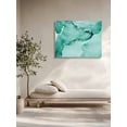 thumbnail image 5 of Turquoise Marble Wall Art for Living Room,Canvas Picture Wall Decor for Bathroom Bedroom,Nature Marble Stone Ripple Modern Art Painting Artwork for Office Kitchen Hallway Dining Room Decor 24"x32", 5 of 8