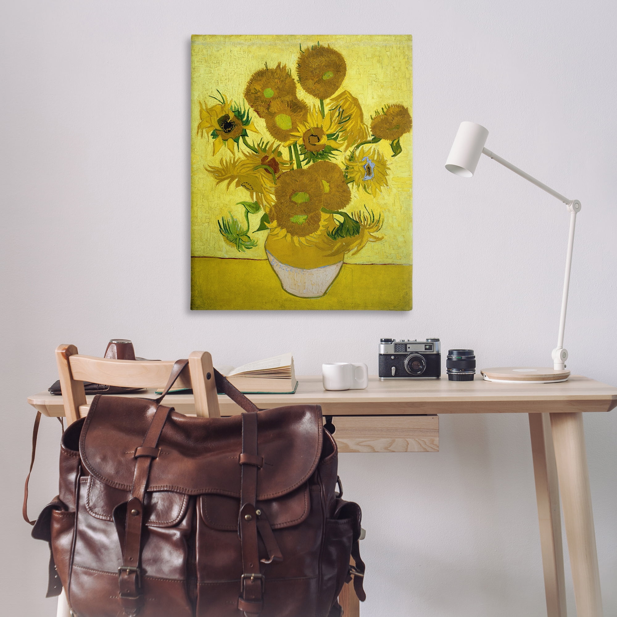 Stupell Industries Van Gogh Yellow Sunflowers Plants & Flowers Painting Wrapped Canvas Art Print Wall Art, 36 x 48