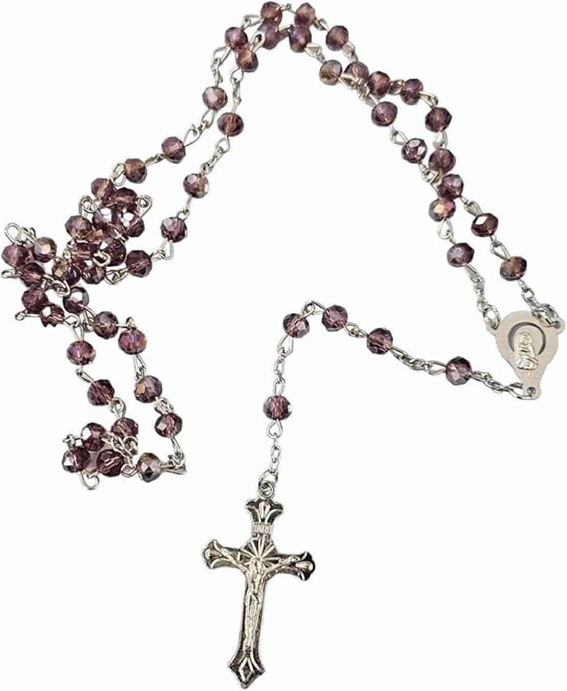 50PC X Bulk mixed  glass beads unique Rosaries for Wedding, Religious Favor/Baptism