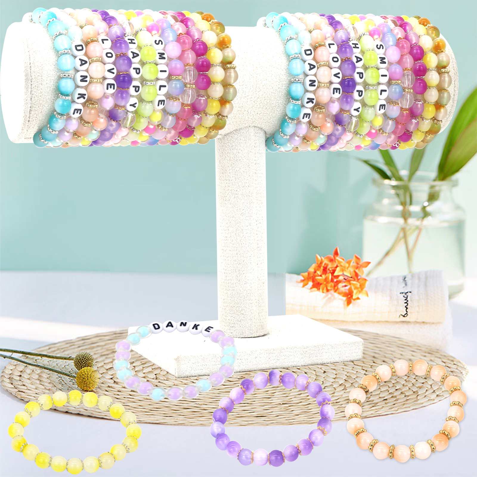 Meafeng 800+ Piece Acrylic Beads Jewelry Making Kit photo 5