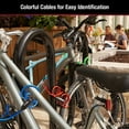thumbnail image 5 of Master Lock Cable Lock, Keyed Bike Lock, 6 ft. Long, 3 Pack Multi-color Set, 5 of 8