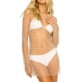 thumbnail image 1 of Vestido De Playa Vestido de playa para mujer Diamantes brillantes Bubble Bead Vestido de verano Ropa de playa (Blanco L) Cgtredaw Para estrenar, 1 of 1