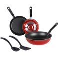 thumbnail image 1 of BATERIA 5 PZAS WOK COLOR ROJO MARCA ECKO Ekco 643//65, 1 of 4