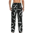 thumbnail image 3 of Fotbe Men'S Numbersclassic Pajama Pants With Elastic Waist And Drawstring Pockets，Pajama Pants Mens Lounge Pants Super Soft, 3 of 9