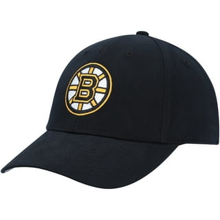 Men's Boston Bruins Mitchell & Ness Black Vintage Hat Trick Snapback Hat