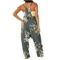 thumbnail image 4 of Dihao Jumpsuits for Women Plus Size Casual Style Lightweight Wide Leg Printing Suspenders Rompers Women's Loose Baggy Pocket Jumpsuit Fashion Playsuit Trousers Sling Overalls Daily Outfit, 4 of 6