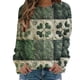 thumbnail image 4 of Xuyuer Women's Printed Long Sleeved Round Neck Pullover Top Hoodless Casual And Fashionable Sweatshirts, 4 of 5