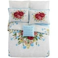 The Pioneer Woman Blue Cotton Sweet Rose 4Piece Comforter Set, Full