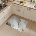thumbnail image 2 of ODIKA 3'x5' Watercolor Marble Abstract Veined Movement Swirls Minimalist Washable Accent Rug None for Bedside, Nursery Room, Pet Friendly & Non-Shedding, 2 of 7