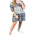 thumbnail image 3 of Robe d'Été Décontractée Bohème pour Femmes Style Ethnique Imprimé Floral, 3 of 7