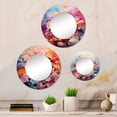 thumbnail image 1 of Designart "Coastal Shell Splendor" Seashell Round Mirror Set Of 3 - Farmhouse multicolor Round Office Wall Mounted Mirror Set, 1 of 5