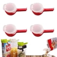 thumbnail image 2 of Toaster Tongs 4Pcs Bag Clip with Pour Spout Seal And Pour Bag Clip Snack Clips That Pour Food Storage Bag Sealing Clip Seal Pour Food Storage Ba Small Tongs for Serving Food, 2 of 9