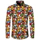 thumbnail image 1 of Camisas con botones para hombre con estampado 3D de tema navideño divertido, ropa de calle informal de manga larga, Tops, camisa hawaiana elegante para fiesta de vacaciones Unisex, 1 of 4