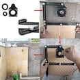 thumbnail image 5 of Multi-Angle Measuring Ruler with Positioning Hole, 6-Sided Aluminum Alloy Folding Ruler,Template Measuring Tool,Black, 5 of 5