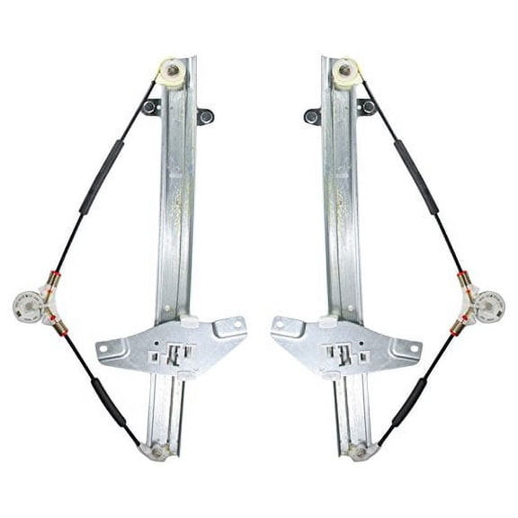 TRQ Front Door Power Window Regulators Pair Set Left & Right for 93-97 Corolla WRA50484
