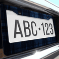 thumbnail image 6 of 1 Pcs Blue Plaid Pattern License Plate Frame, License Plate Cover for Car Decorative Parts, Aluminum License Plate Bracket Holder Rust-Proof Weather-Proof for US Standard Car, 6 of 9