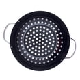 thumbnail image 4 of OUNONA Assiette de Barbecue Ronde Noire Rôtissoire pour Légumes Poisson Crevette 1 Pcs, 4 of 8