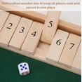 thumbnail image 6 of Bits and Pieces Shut The Box 3-in-1 Wooden Board Game with 12 Numbers and 2 Dice Large, 6 of 7