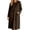 h952_Coffee, variant on Nightgowns for Women Fleece Long Sleeve Crewneck Winter Loose Sleepwear with Pockets Soft Comfy Warm Sleep Dress, S-2XL