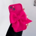 thumbnail image 5 of S 21 22 23 Cute 3D Bow Silicone Case On For Samsung Galaxy S23 S21 Fe S22 Plus Ultra Rose Red Girl Gift Soft Cover S23fe S21plus, 5 of 5