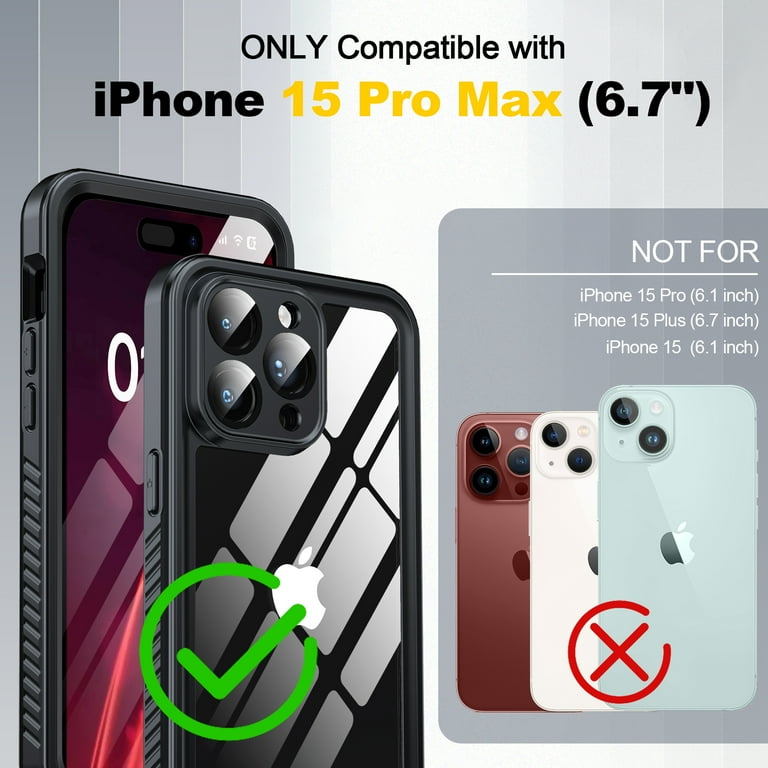 ANTSHARE IP68 Waterproof Case for iPhone 15 Pro Max 6.7 Inch ANTSHARE IP68 Waterproof Case for iPhone 15 Pro Max 6.7 Inch
