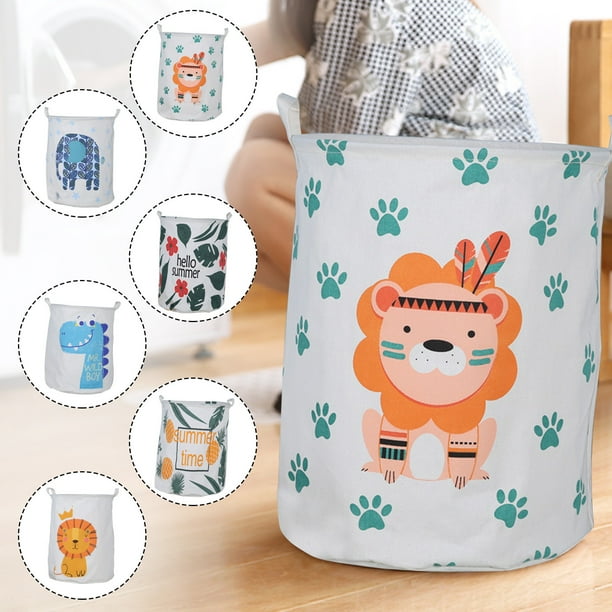 Cesta plegable de ropa sucia con estampado floral - Cesta plegable para guardar ropa, juguetes y organización del hogar - Caja de lienzo de 40x40x50cm con asas