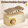 Ukmk Large Cat Houses,Foldable Cat Bed Cave with Scratch Padfor,All ...