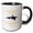 Black/White, variant on 3drose, Washington Territory Marine Mammal the Orca, 11oz Two-tone Black Mug