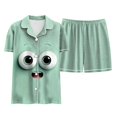 thumbnail image 4 of 2-3 Years Toddler Girls Short Sleeved Top Shorts Home Clothes Halloween Homewear Set Matching Girl Clothing Sets Pj Set For Girls, 4 of 6