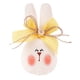 thumbnail image 2 of Decoración de tela para conejito de Pascua - Tela conejo rosa amarillo 6,69x3,93 pulgadas, figura de algodón relleno, centro de mesa, acento en la estantería, una pieza, 2 of 6