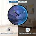 thumbnail image 5 of Indoor 12' Voice-Activated Luminous Decoration Wall Clock With LED Night Light Starlight, 5 of 8