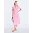 thumbnail image 3 of Free Assembly Women's Smocked Waist Cotton Midi Skirt, Sizes XS-XXL, 3 of 7