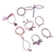 thumbnail image 5 of 9 piezas de cuerda elástica para el cabello, banda para el cabello, soporte de caballo, banda de goma, traje púrpura jinwen Banda de goma elástica, 5 of 8
