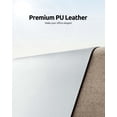 thumbnail image 3 of Leather Desk Pad Protector, Non-Slip Desk Pad, on-Slip PU Leather Large Mouse Pad, Easy Clean Desk Protecor Mat, Office Supplies for Work/Home/Decor (35.4" x 17.7", Silver), 3 of 8
