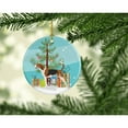 thumbnail image 2 of American Foxhound Christmas Ceramic Ornament, 2 of 3