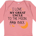 thumbnail image 4 of Inktastic I Love My Great Uncle to the Moon and Back Boys or Girls Long Sleeve Baby Bodysuit, 4 of 5