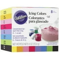 Wilton 8Piece Gel Food Coloring Set, 4 oz. (Purple, Blue, Green, Black