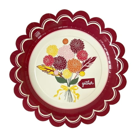 Packed Party 8 Ct. Mums The Word Dinner Plates