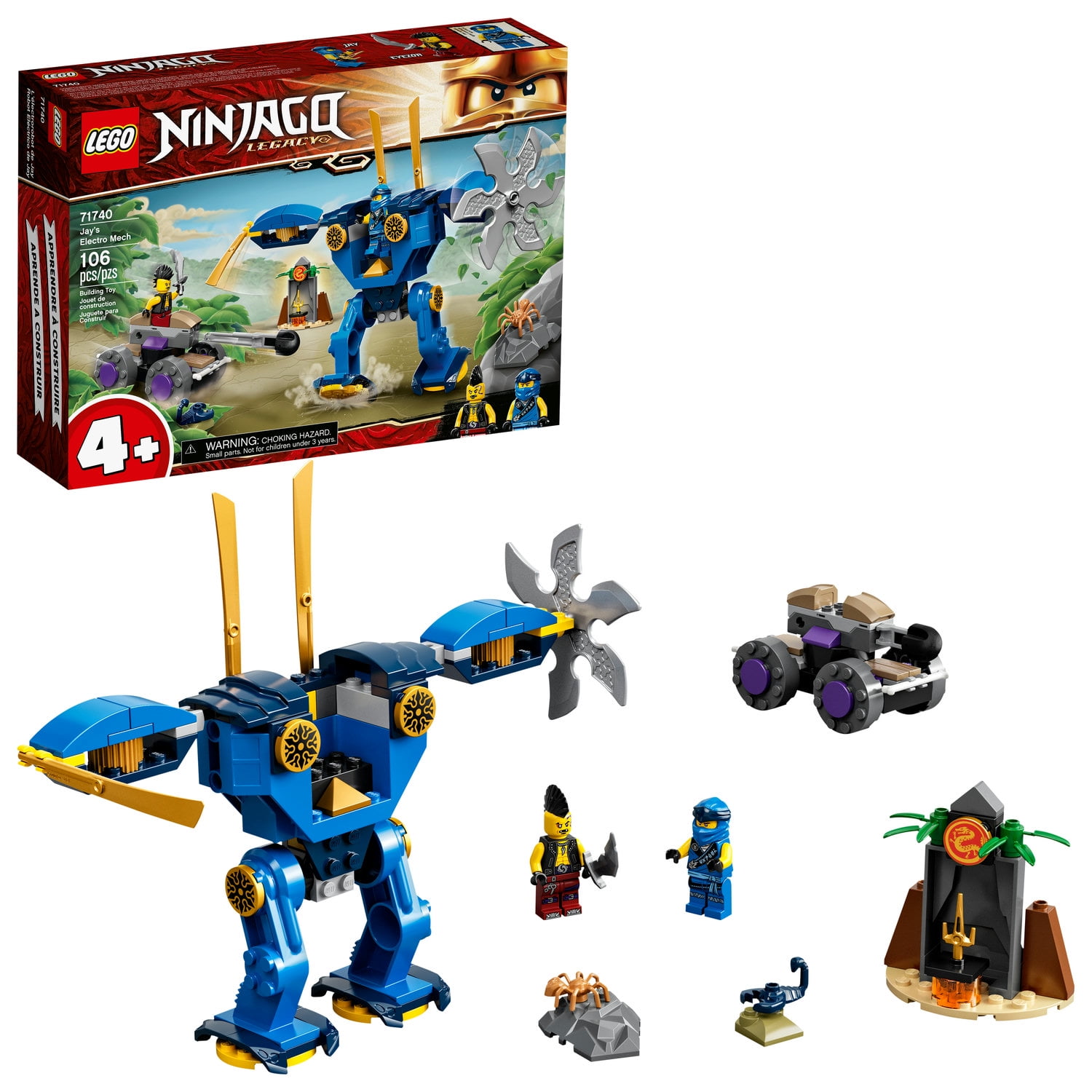 LEGO® Ninjago™ Deepstone Jay Blue Ninja Minifigure Yellow Aeroblade NEW 2015 