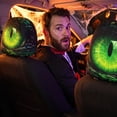 thumbnail image 5 of sruoe 2 Pack Terrifying Eyeball Car Headrest Covers, Stretch Polyester Headrest Protectors, Spooky Halloween Car Interior Decor, Creepy Eye Pattern Auto Seat Accessory For Road Trip & Night Driving, 5 of 8