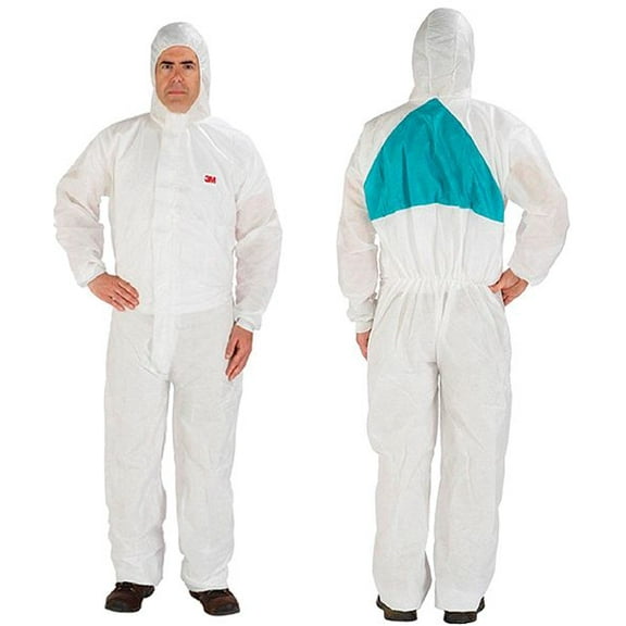 3m Hooded Disposable Coveralls, 2XL, White, SMMMS 4520-XXL