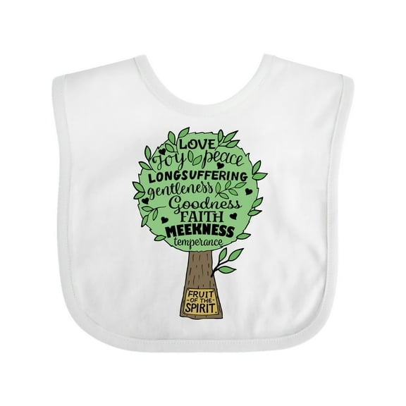 Inktastic Fruit of the Spirit Bible Quote Boys or Girls Baby Bib