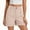 A_ Khaki, variant on Women’s Tropical Hibiscus-Print Beach Shorts, DUnrefinedstring Waist & Quick-Dry Thin Cut for Warm Tropical Island Day Excursion Plans Blue S