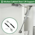 thumbnail image 2 of Unique Bargains 2 Set 13Ib/60N/6kg 6" Lift Support Struts Black for Kitchen Cabinet Door, 2 of 7