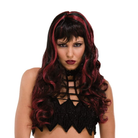 Witch Craft Black and Burgundy Wig Adult Halloween