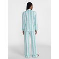 thumbnail image 3 of Joyspun Women’s Dreamy Soft Collection Notch Collar Long Sleeve Pajama Set, Sizes XS to 3X, 3 of 5