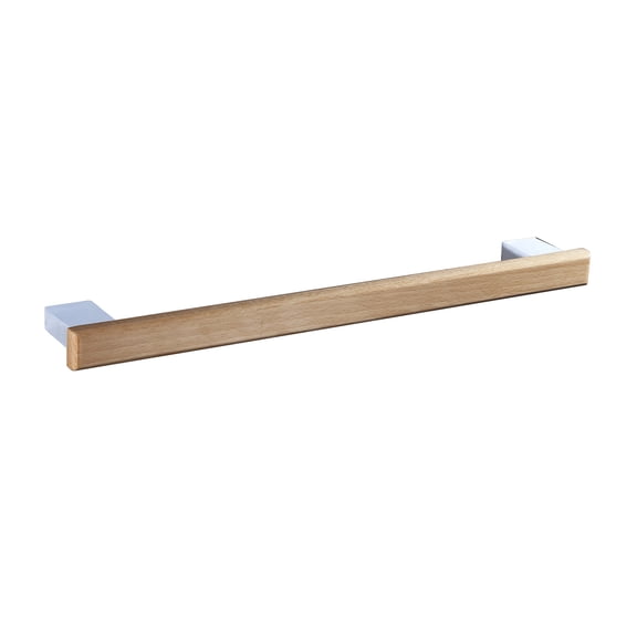 Natura Towel Bar Holder 14" Chrome/Wood